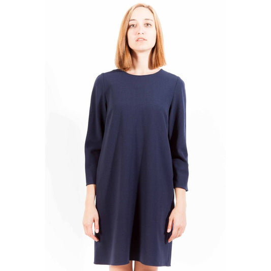 Blue Polyester Dress