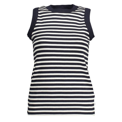 Blue Cotton Women Top