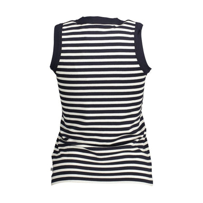 Blue Cotton Women Top