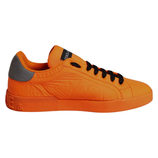 Orange Portofino Logo Tape Men Sneakers Shoes