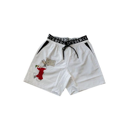 White Polyester Swimwear
