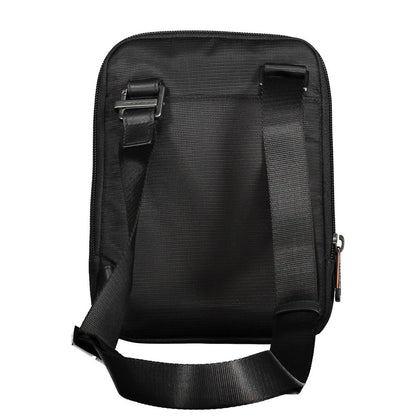 Black Recycled Polyethylene Men Shoulder Bag