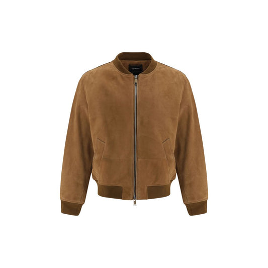 Suede Bomber Jacket