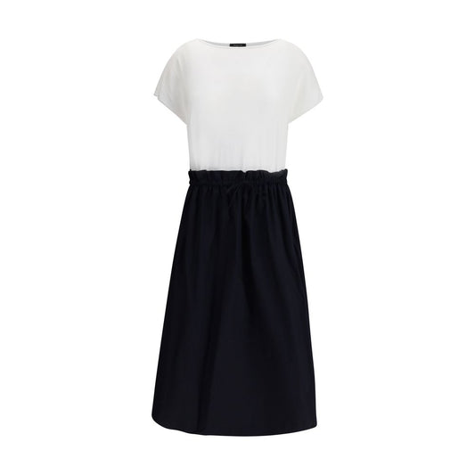 Long Dress with appliqué skirt