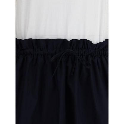 Long Dress with appliqué skirt