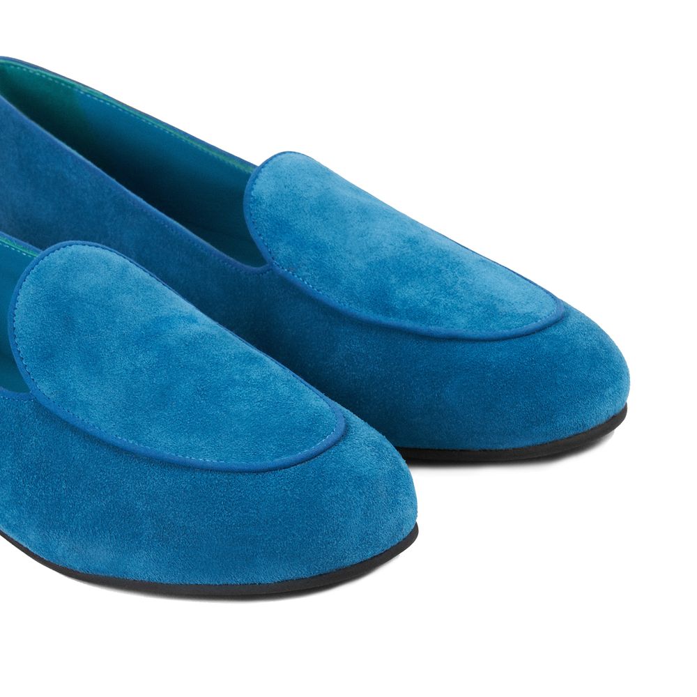 Blue Calfskin Loafer