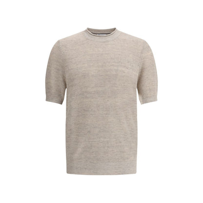 Cotton and linen knit T-Shirt