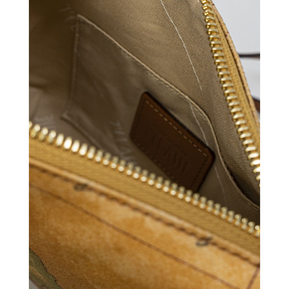Beige Leather Handbag