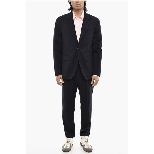 Blue Wool Suits &Amp; Blazer