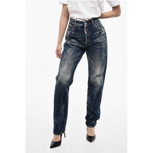 Blue Cotton Jeans Denim
