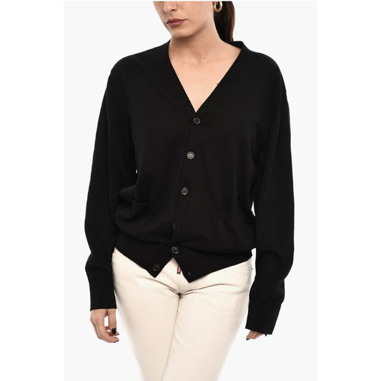 Black Cotton Cardigan