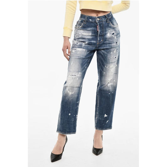 Blue Cotton Jeans Denim