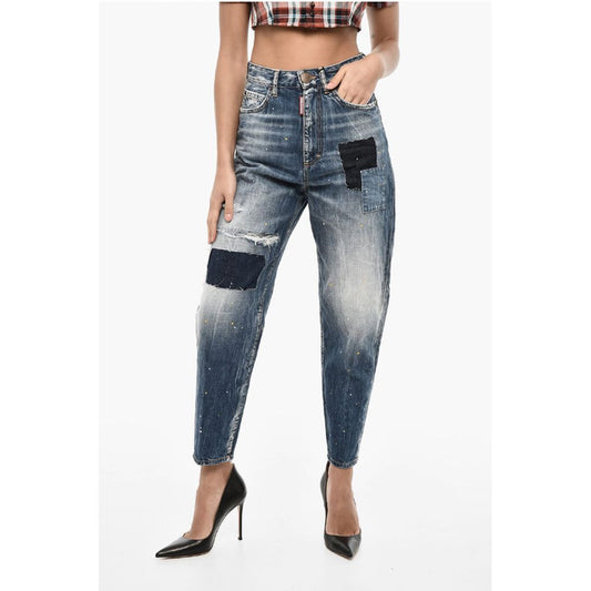 Blue Cotton Jeans Denim
