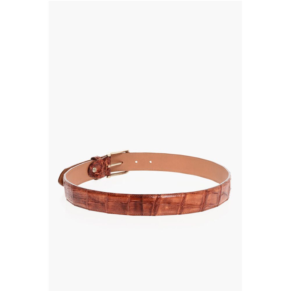 Red Crocodile Belt