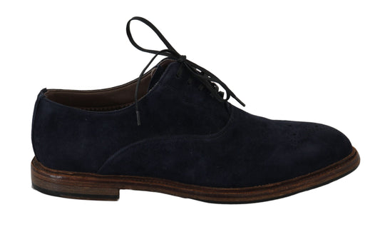 Elegant Blue Derby Dress Shoes