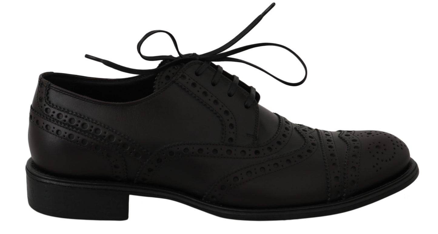 Elegant Bordeaux Wingtip Derby Dress Shoes