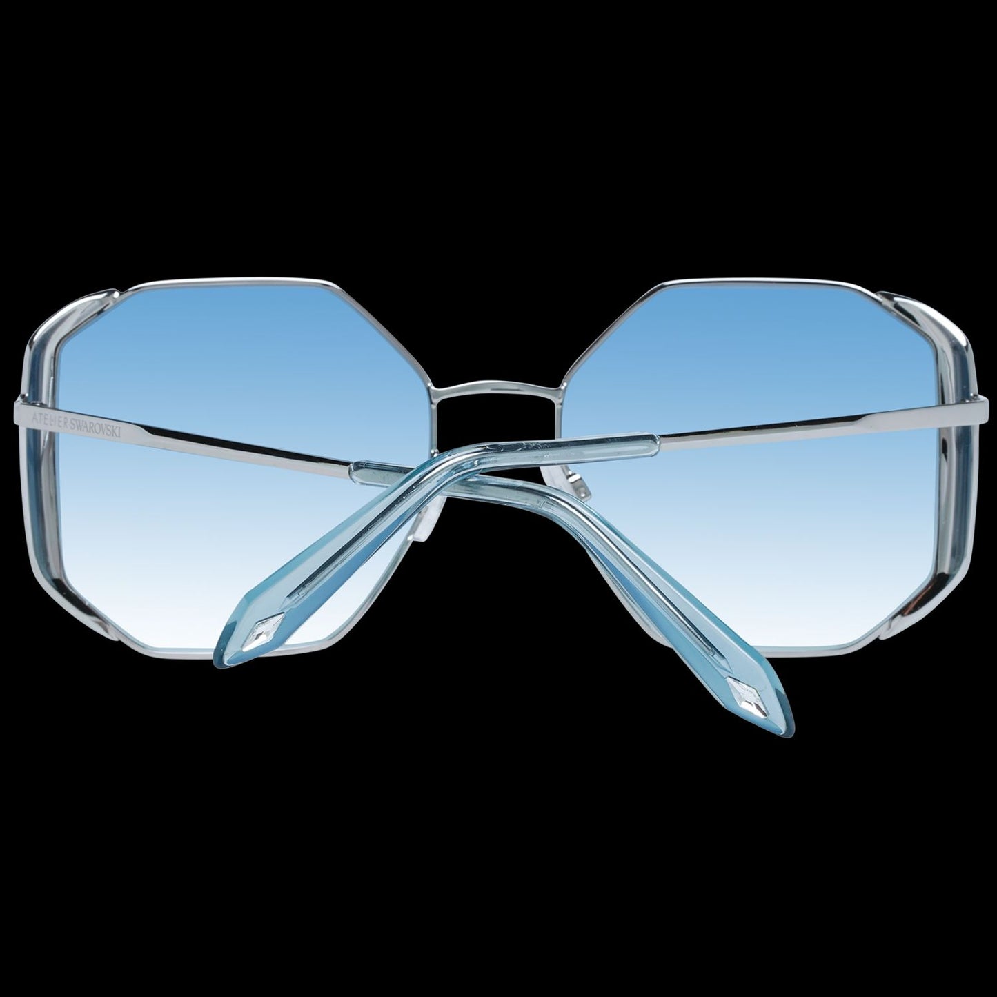 Elegant Silver Trapezium Sunglasses