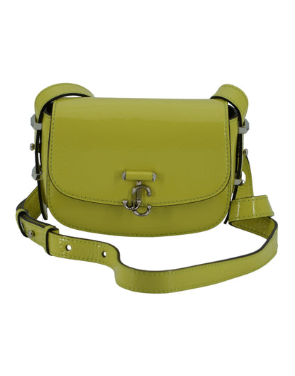 Lime Yellow Leather Small Shoulder Bag