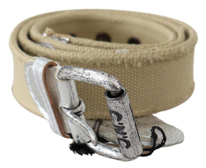Elegant Beige Cotton Fashion Belt