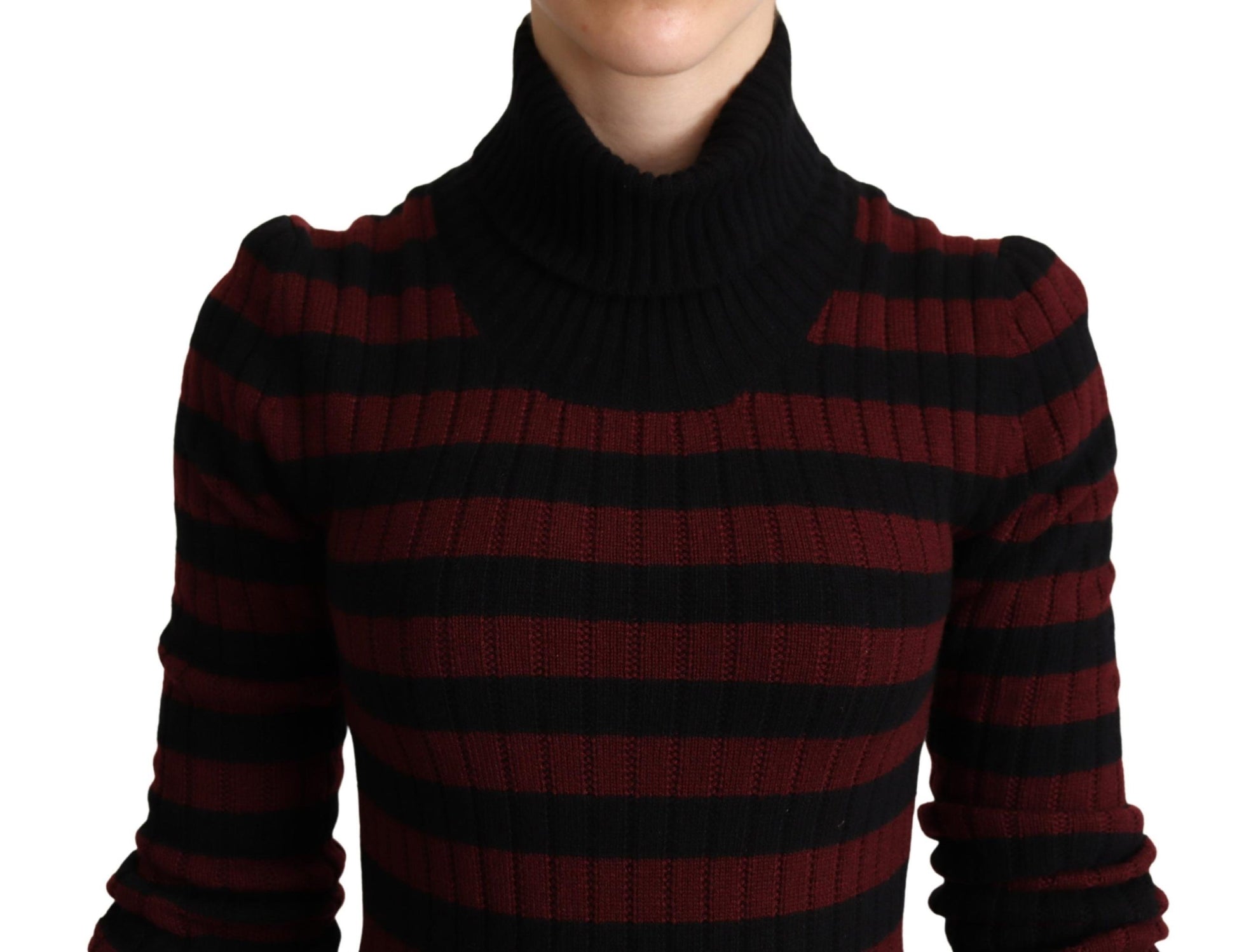 Chic Striped Wool-Cashmere Sweater