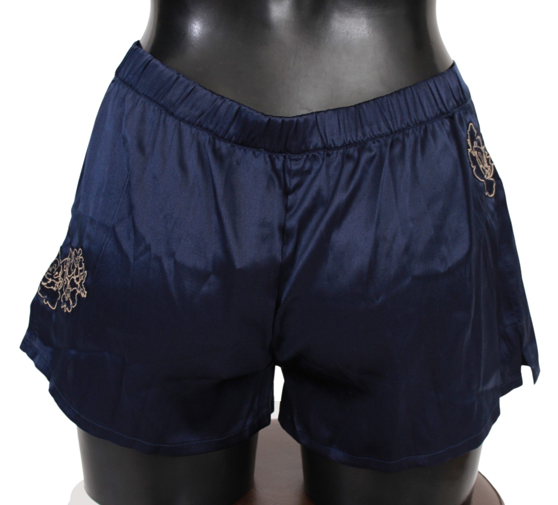 Chic Blue Lingerie Shorts - Pure Cotton Comfort