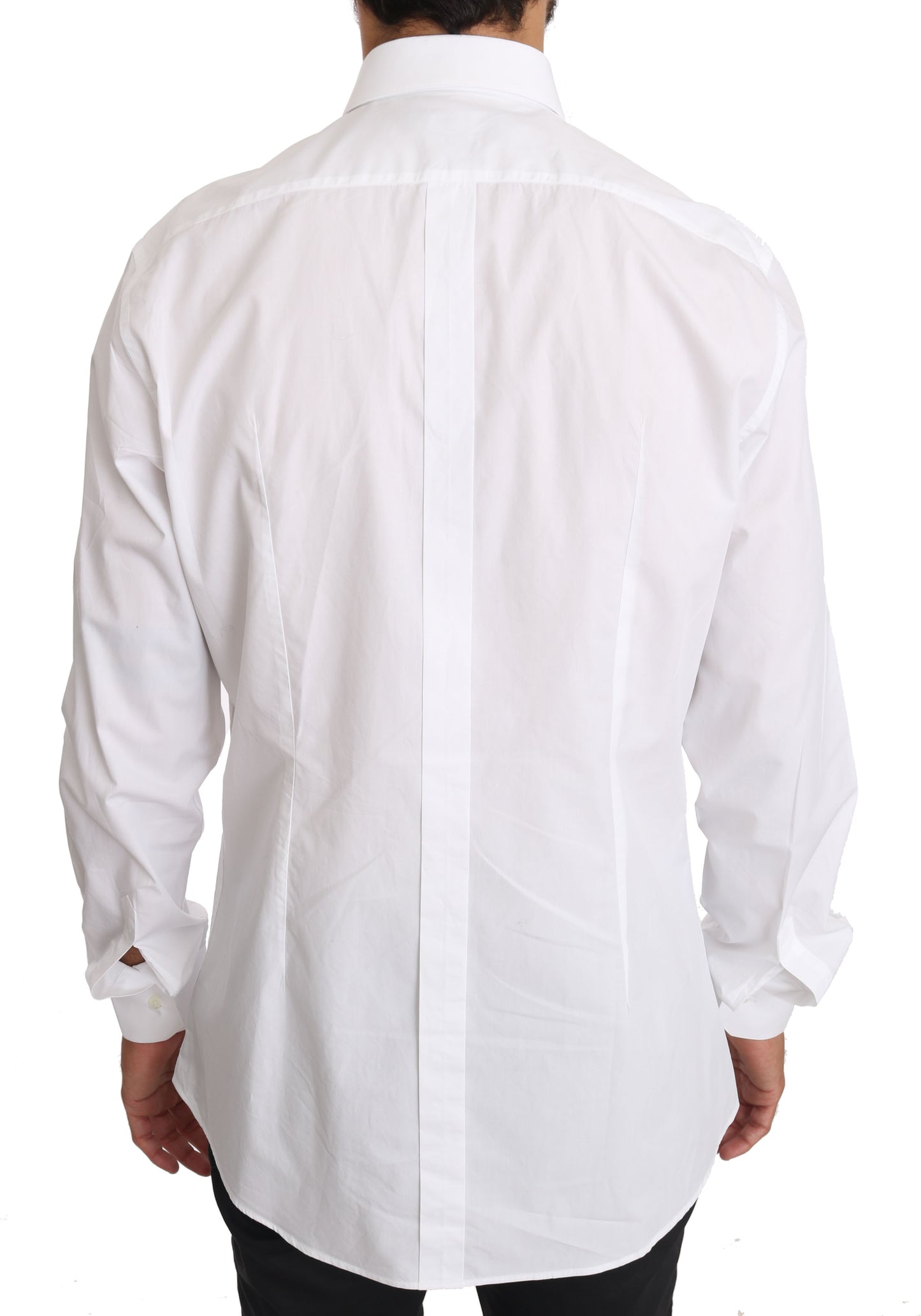 Elegant Slim Fit Dress Shirt in Pure White