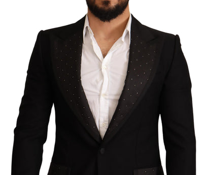 Elegant Slim Fit Black Blazer Jacket