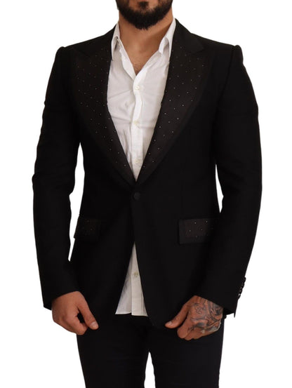 Elegant Slim Fit Black Blazer Jacket