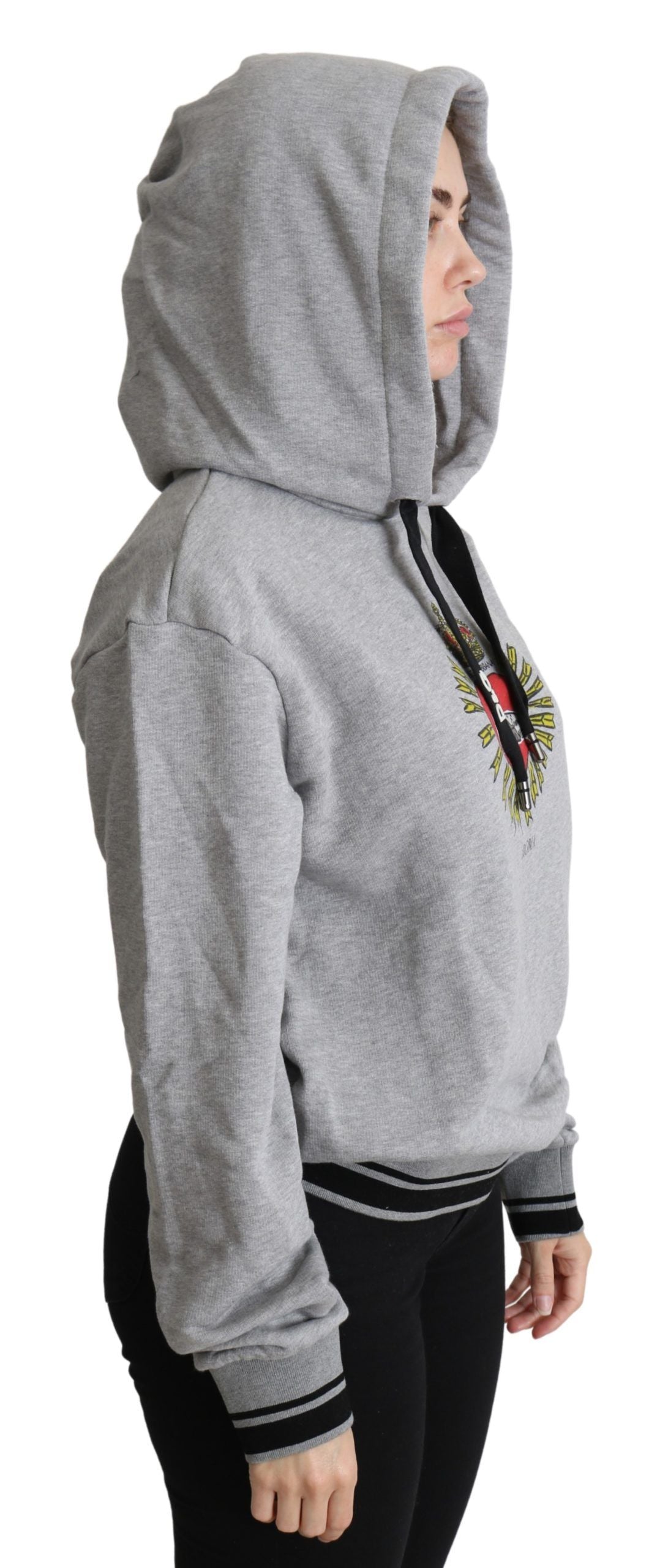 Exclusive Hooded Gray Cotton Sweater