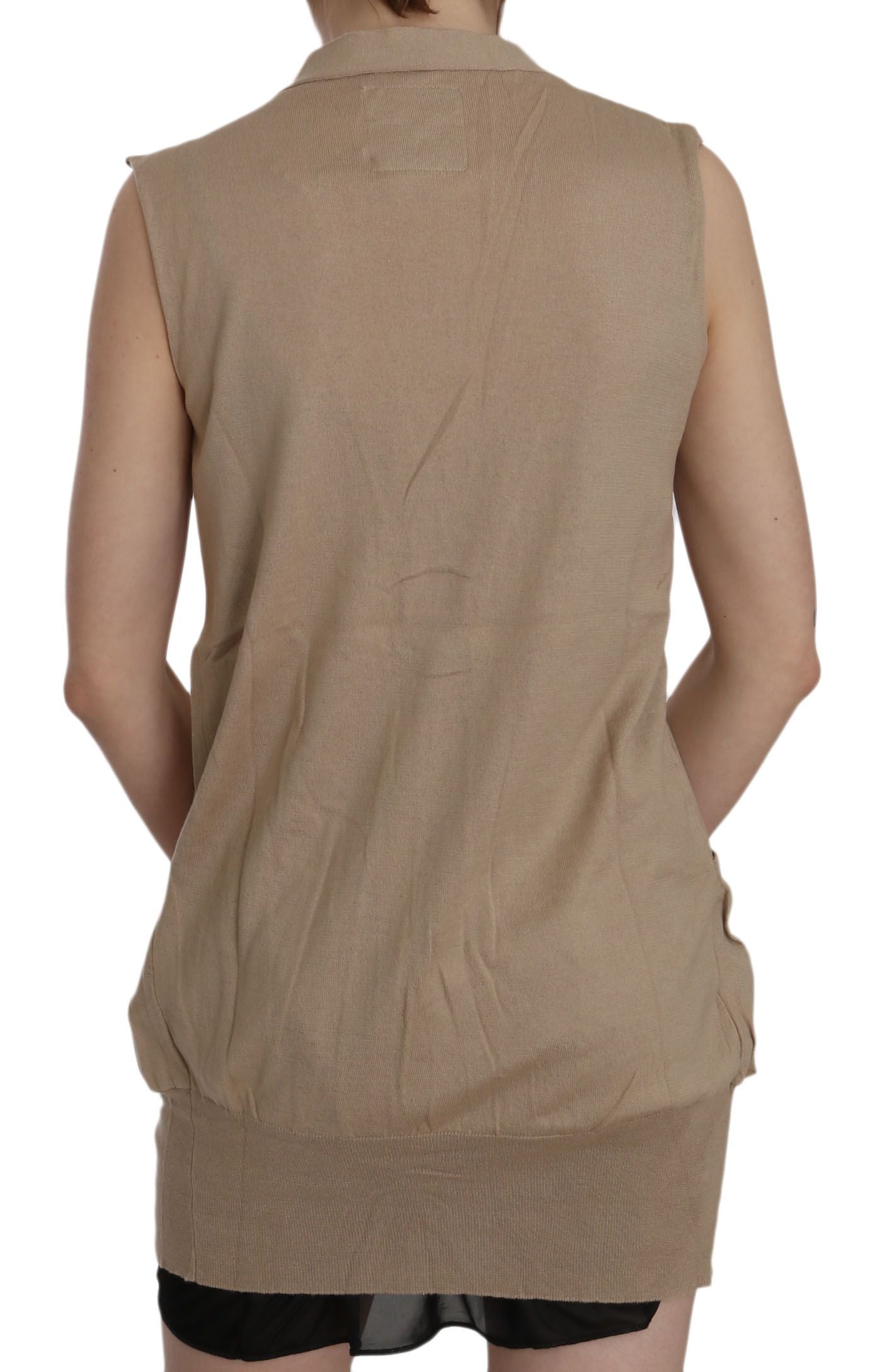 Elegant Sleeveless Cotton Vest