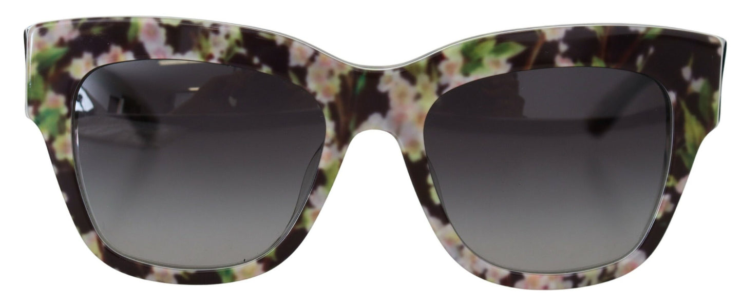 Elegant Black Multicolor Gradient Sunglasses