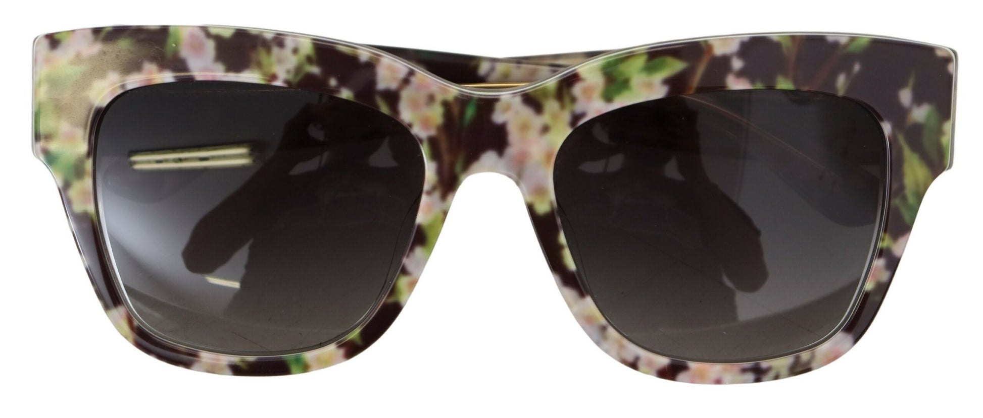 Elegant Black Multicolor Gradient Sunglasses