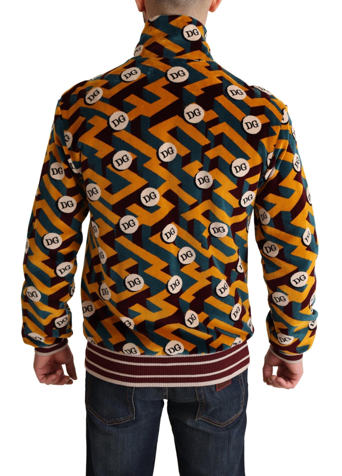 Elegant Multicolor Zip Sweater