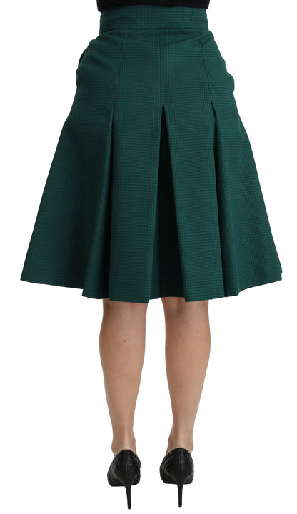 Elegant High Waist Knee Length Skirt