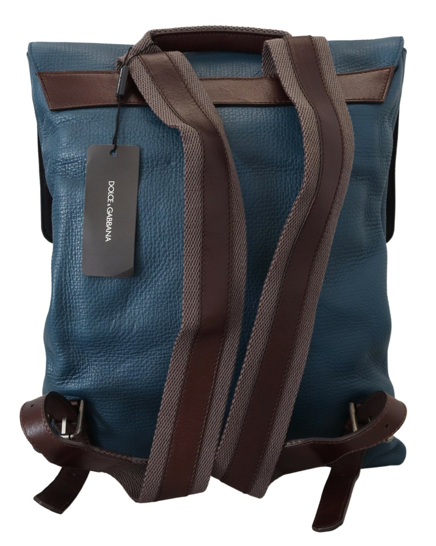 Elegant Blue Leather Backpack Bag