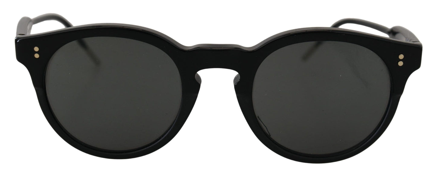 Elegant Black Acetate Women's Sunglasses