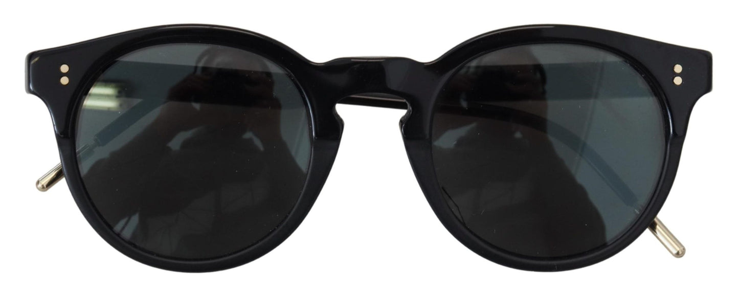 Elegant Black Acetate Women's Sunglasses