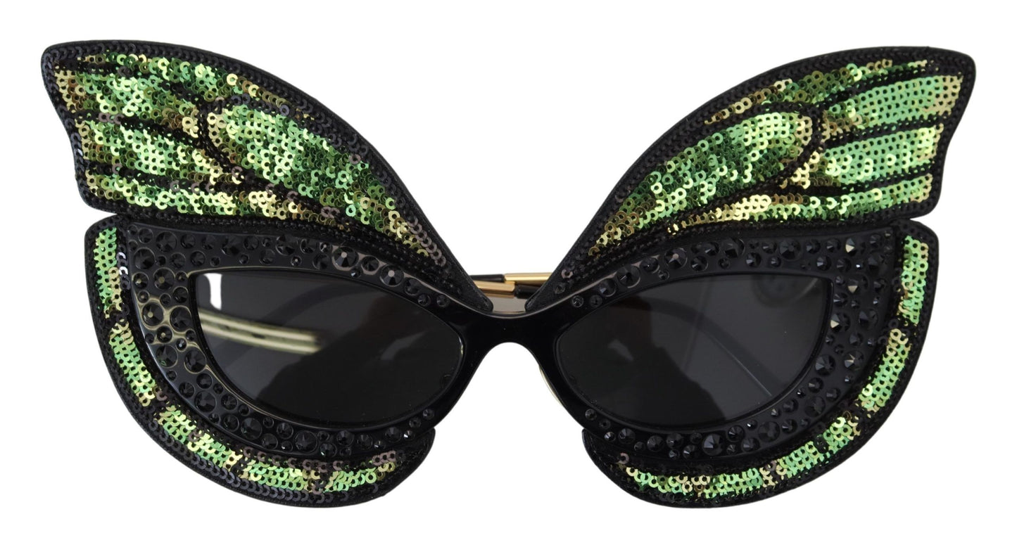 Exquisite Sequined Butterfly Sunglasses