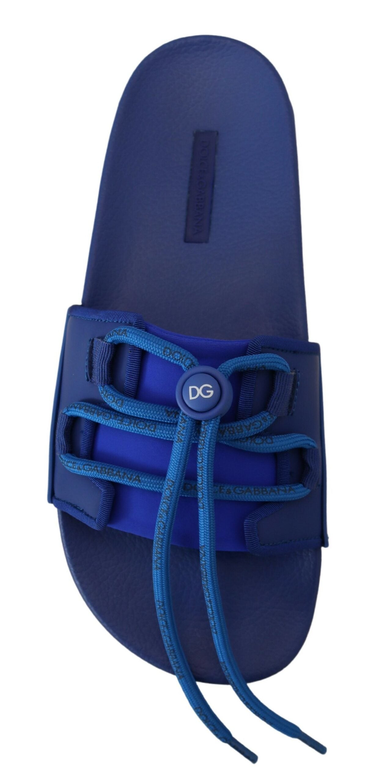 Elegant Blue Slide Sandals