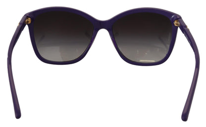 Elegant Violet Round Sunglasses for Women