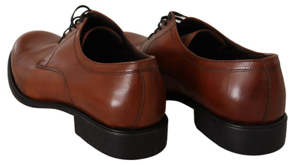 Elegant Brown Derby Formal Shoes