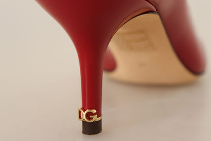 Exquisite Red Patent Leather Pumps