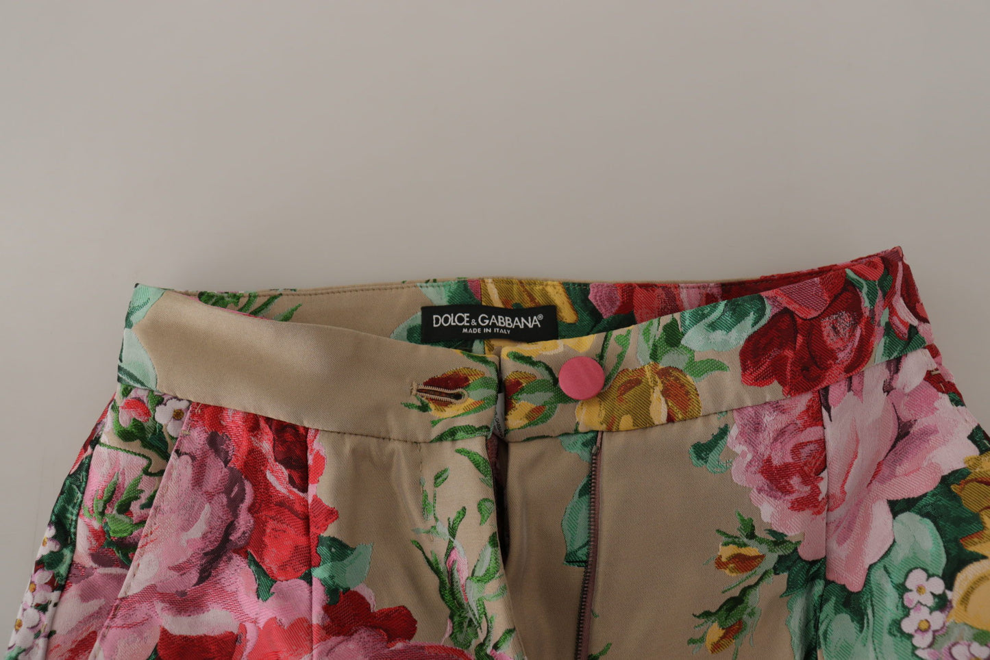 Floral High-Waist Dress Pants