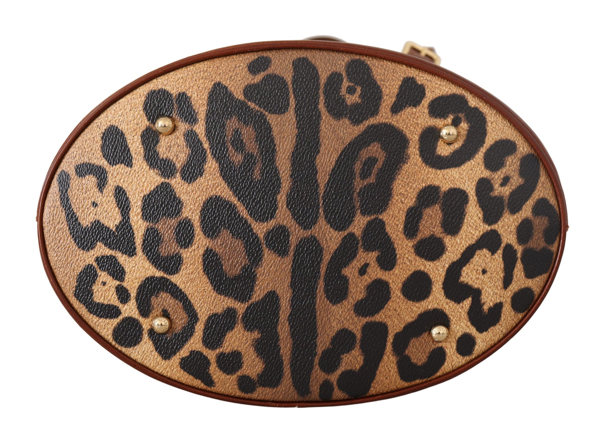 Elegant Leopard Bucket Tote Bag