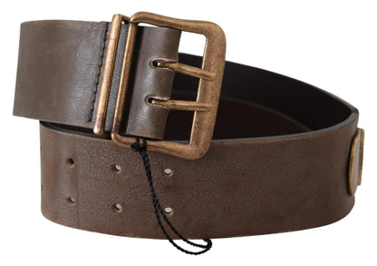Elegant Leather Fashion Belt in Rich Brown