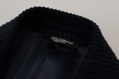 Elegant Black Cotton Long Cardigan Jacket
