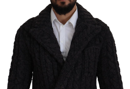 Elegant Double-Breasted Wool-Cashmere Coat