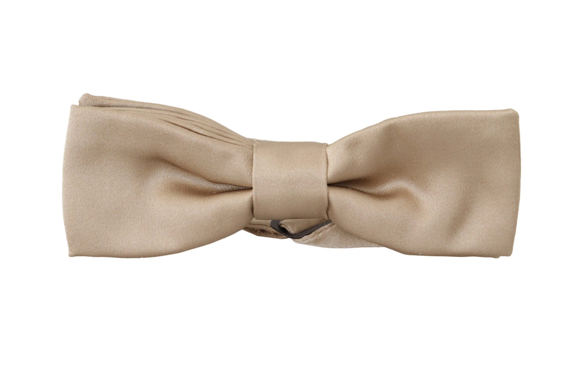 Dazzling Gold Silk Bow Tie