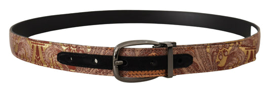 Multicolor Leather Signature Belt