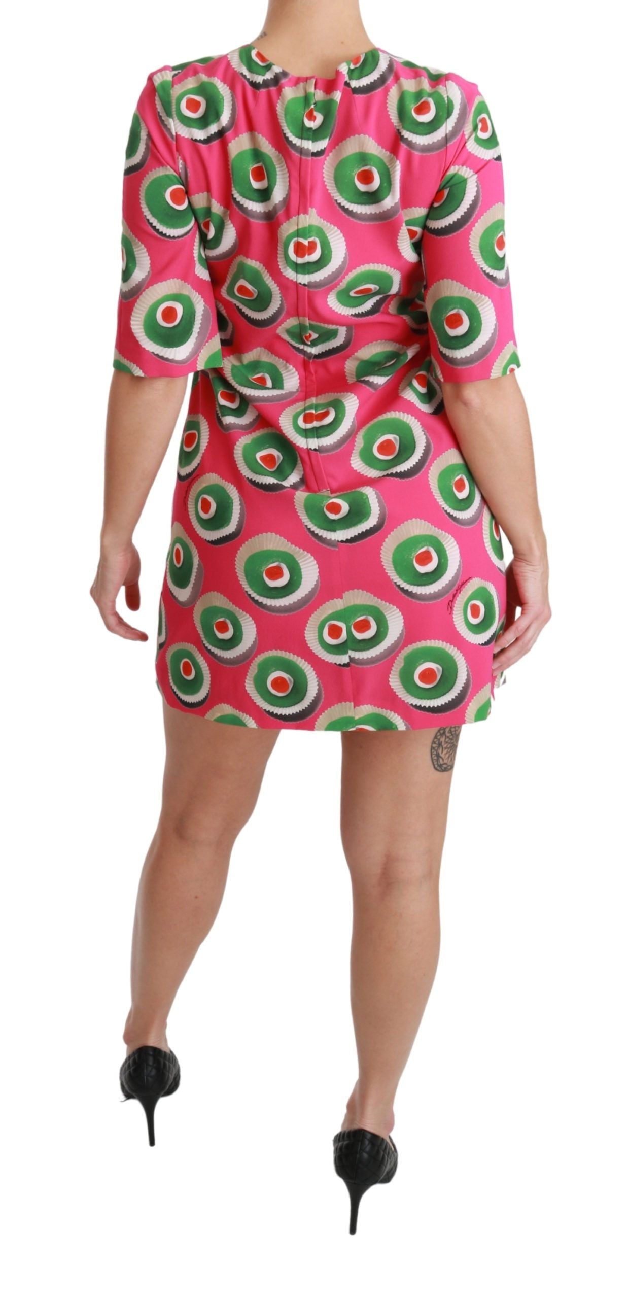 Pink Sicily Cupcake Shift Mini Dress